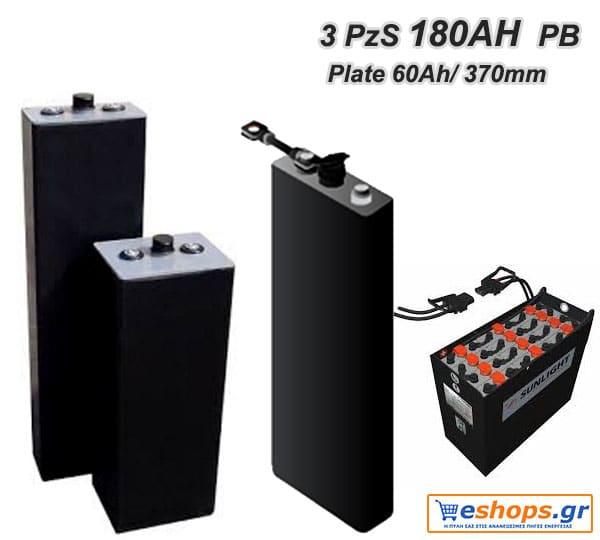 ΜΠΑΤΑΡΙΑ 2V 3 PZS 180 AH ΕΛΞΕΩΣ ΤΥΠΟΥ (TRACTION) ΓΙΑ ΚΛΑΡΚ