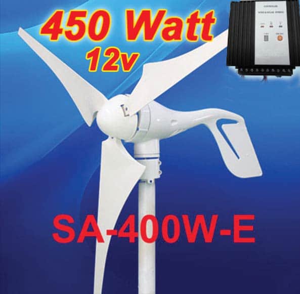 450 Watt Ανεμογεννήτρια 12v + controller 600watt